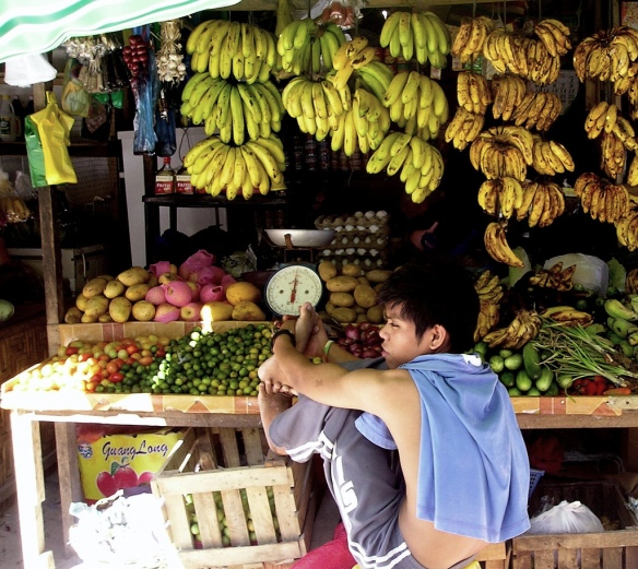 Fruit stall in the Philippines